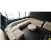 Image 1 : 5 PCS. U-SHAPED BEIGE SUEDE UPHOLSTERED SECTIONAL SOFA