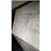 Image 3 : WHITE CERAMIC TILE ANGULAR HEXAGON COCKTAIL TABLE - APPROX. 40" DIAMETER X 13" HIGH