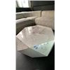 Image 2 : WHITE CERAMIC TILE ANGULAR HEXAGON COCKTAIL TABLE - APPROX. 40" DIAMETER X 13" HIGH