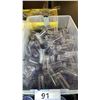 Image 5 : LARGE GROUP OF ASSORTED CLEAR PLASTIC DRINK GLASSES