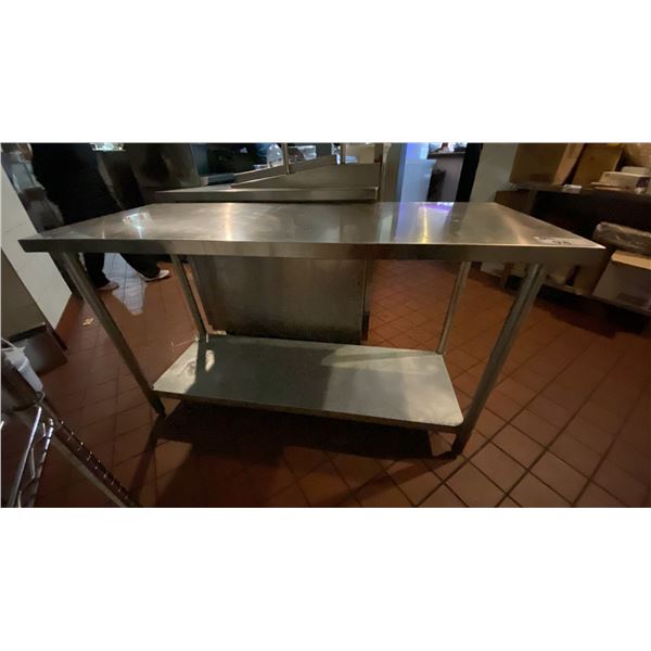 STAINLESS STEEL PREP TABLE 60" X 24" X 35 HIGH
