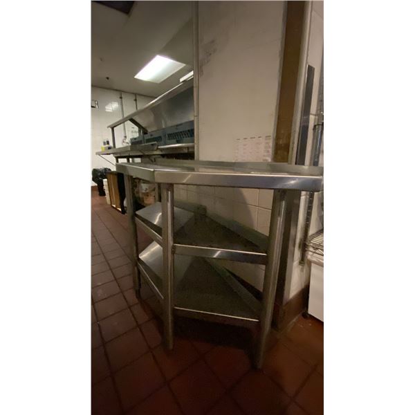 STAINLESS STEEL 3 TIER SHELF 44" X 18" X 30 1/2"
