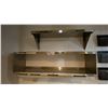 Image 1 : 2 STAINLESS STEEL  WALL MOUNT KITCHEN SHELVES - APPROX. 3FT EFI AND 4FT