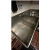 Image 2 : STAINLESS STEEL L-SHAPED KITCHEN SINK WASH STATION - APPROX. 7FT X 6FT *BUYER WILL REQUIRE TOOLS ...