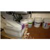 Image 3 : LARGE GROUP OF CLEANING SUPPLIES - DISH WASHER TRAYS, ASSORTED SOAPS, SCRUB PADS, MOP BUCKETS AND...