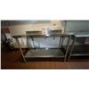 Image 1 : STAINLESS STEEL COMMERCIAL PREP TABLE - APPROX. 57"X 26" X 37" HIGH
