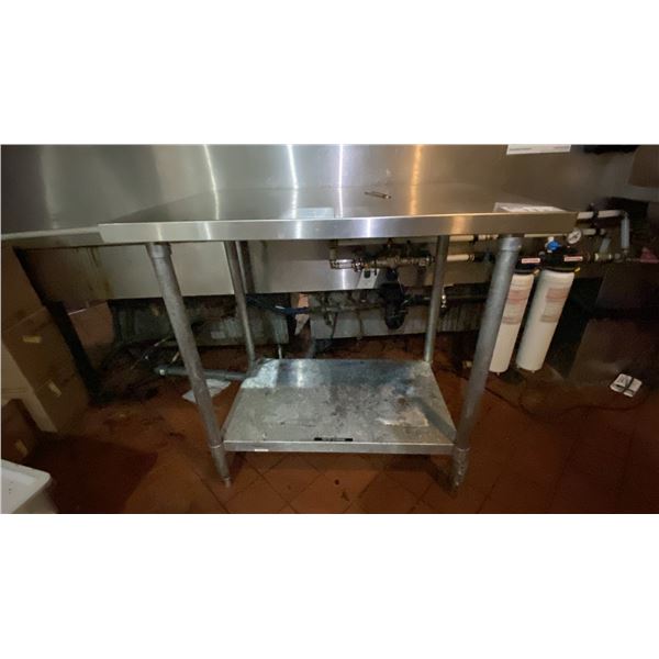 STAINLESS STEEL COMMERCIAL PREP TABLE - 36" X 24" X 36" HIGH