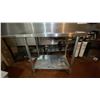 Image 1 : STAINLESS STEEL COMMERCIAL PREP TABLE - 36" X 24" X 36" HIGH