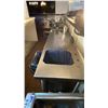 Image 3 : STAINLESS STEEL STAND ALONE BAR STATION WITH TRASH RECEPTACLE  - APPROX. 52" X 18" X 31" HIGH