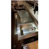 Image 3 : STAINLESS STEEL ICE/BEVERAGE STAND ALONE BAR STATION - APPROX. 52" X 18" X 31" HIGH