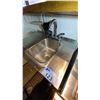 Image 2 : SMALL STAINLESS STEEL BAR SINK - 28" X 18" X 30" HIGH *BUYER WILL REQUIRE CAPS & TOOLS TO DISCONN...