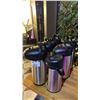 Image 2 : GROUP OF (6) COFFEE PUMP CARAFES