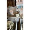 Image 4 : 7 BOXES OF WHITE CERAMIC BOWLS AND SPOONS