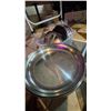 Image 2 : GROUP STAINLESS STEEL BOWLS, PLATES. CUPS, CHAMPAGNE STAND AND FOOD PREP INSERTS