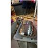 Image 4 : GROUP STAINLESS STEEL BOWLS, PLATES. CUPS, CHAMPAGNE STAND AND FOOD PREP INSERTS