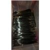 Image 3 : 6 CONTAINERS OF BLACK METAL CUTLERY - KNIVES, FORKS, SPOONS AND CHOP STICKS