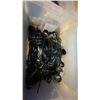 Image 4 : 6 CONTAINERS OF BLACK METAL CUTLERY - KNIVES, FORKS, SPOONS AND CHOP STICKS
