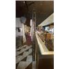 Image 2 : 2 BLACK METAL FLOOR TO CEILING MOUNTED WINE/DISPLAY/STORAGE SHELVING UNIT EACH ONE MEASURES APPRO...