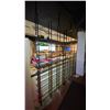 Image 3 : 2 BLACK METAL FLOOR TO CEILING MOUNTED WINE/DISPLAY/STORAGE SHELVING UNIT EACH ONE MEASURES APPRO...
