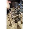 Image 4 : 2 CHROME & WHITE 3 TIER DRINK CARTS