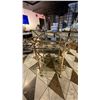 Image 4 : 2 BRASS & GLASS DRINK CARTS