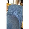 Image 5 : BLUE CORDUROY FABRIC UPHOLSTERED BAR STOOL WITH BLACK & BRASS METAL LEGS