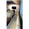 Image 3 : WHITE LEATHER UPHOLSTERED BOOTH/BENCH SEATING - CONSISTS OF (2) 7FT SECTIONS AND (2) 5FT CORNER S...
