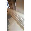 Image 4 : WHITE LEATHER UPHOLSTERED BOOTH/BENCH SEATING - CONSISTS OF (1) 7FT SECTION AND (2) 7FT CORNER SE...