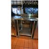 Image 1 : STAINLESS STEEL COMMERCIAL 2 TIER TABLE WITH TAP *BUYER MUST BRING ALL TOOLS/EQUIPMENT NECESSARY ...