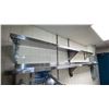 Image 1 : GROUP OF (4) STAINLESS STEEL WALL MOUNT COMMERCIAL KITCHEN SHELVES (2 EFI, 2 ?) ASSORTED SIZES *B...