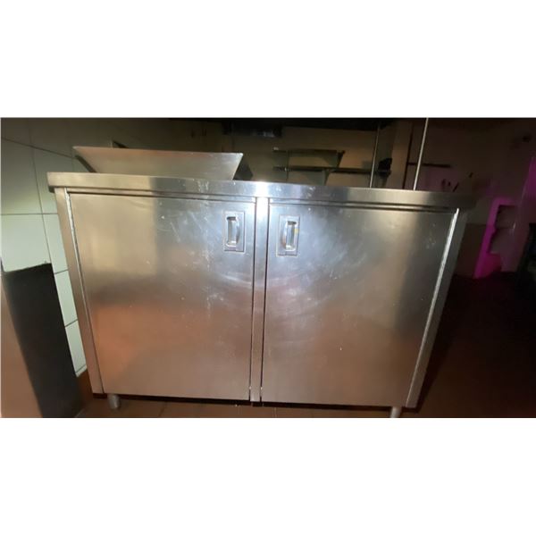 STAINLESS STEEL COMMERCIAL KITCHEN FOOD WASTE DEPOSITORY CABINET