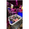 Image 2 : LARGE GROUP OF SHOT GLASS TRAYS AND PLASTIC BIN OF BAR TOOLS