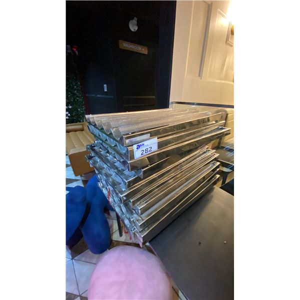 STAINLESS STEEL BAGUETTE BAKING PAN - APPROX. 20 PCS.