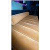 Image 3 : ORANGE VELVET UPHOLSTERED LOUNGER BENCH SEAT WITH 1 CUSHION - APPROX.6 1/2FT X 2FT X 1 1/4FT HIGH