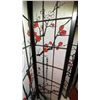 Image 3 : 2 JAPANESE 4 PANEL SCREEN ROOM DIVIDERS WITH CHERRY BLOSSOM SCENE