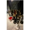 Image 1 : GROUP OF 36 PORTABLE STANCHION VELVET ROPE CROWD CONTROL STANDS