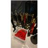 Image 2 : GROUP OF 36 PORTABLE STANCHION VELVET ROPE CROWD CONTROL STANDS
