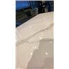 Image 3 : WHITE MARBLE TOP COFFEE TABLE WITH BRASS FINISH BASE - APPROX.4FT X 2FT X 1 1/2FT HIGH
