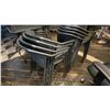 Image 3 : GROUP OF (8) BLACK METAL OUTDOOR PATIO CHAIRS