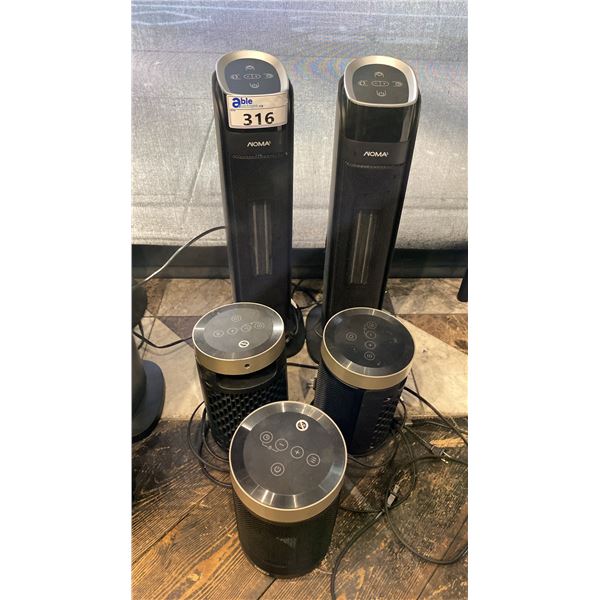GROUP OF (5) ELECTRIC HEATERS