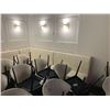 Image 1 : 6 ASSORTED WHITE LEATHER BENCH/BOOTHS
