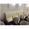 Image 3 : 6 ASSORTED WHITE LEATHER BENCH/BOOTHS