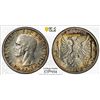 Image 1 : ALBANIA: Victor Emmanuel III, 1939-1943, AR 5 lek, 1939-R year XVII, PCGS MS62