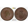 Image 1 : DENMARK: Frederik VI, 1808-1839, AE 2 skliing, 1811, PCGS MS63 BN