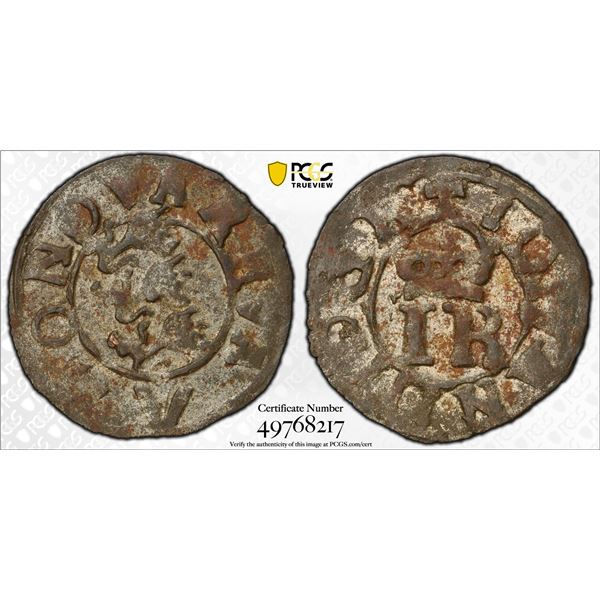 ESTONIA (SWEDISH): Johan III, 1568-1592, AR schilling, Reval, ND (1568-1592), PCGS AU53