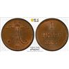 Image 1 : FINLAND: Alexander III, Grand Duke, 1881-1894, AE penni, 1888, PCGS MS64 BN