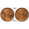 Image 1 : FINLAND: Alexander III, Grand Duke, 1881-1894, AE penni, 1892, PCGS MS64 RB