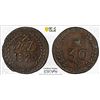 Image 1 : FRANCE: Louis XVIII, 2nd Reign, 1815-1824, AE 30 sous token, 1820, PCGS AU58