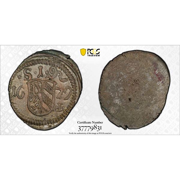 NUREMBERG: Free Imperial City, AR pfennig, 1679, PCGS MS63