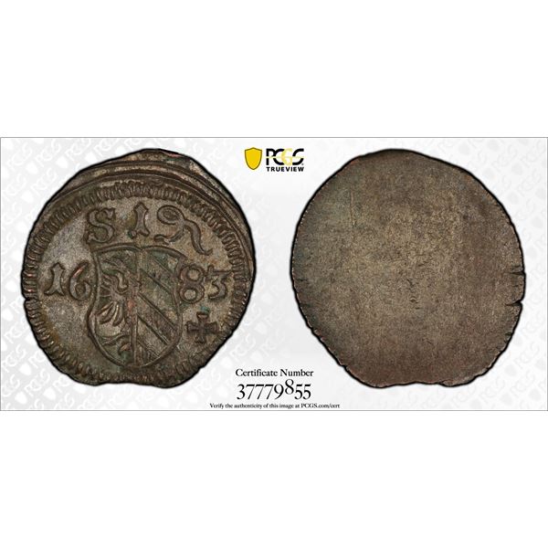 NUREMBERG: Free Imperial City, AR pfennig, 1683, PCGS MS63